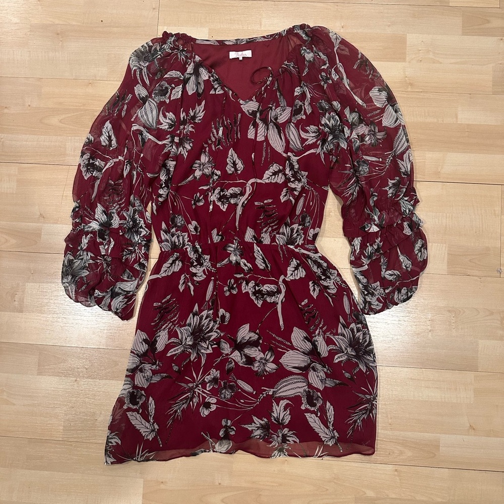 Parker Floral Silk Dress